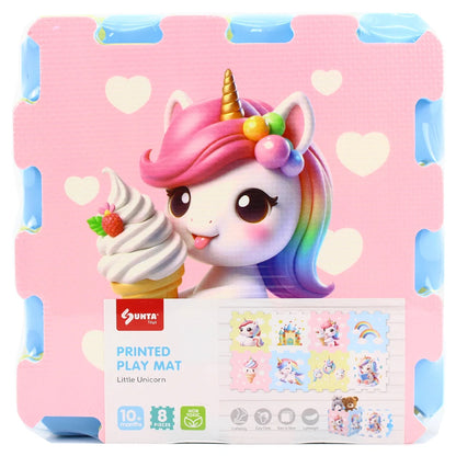 Sunta Printed Puzzle Mat Little Unicorn (8 Pcs)