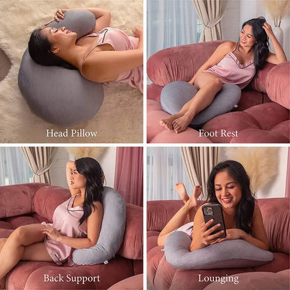Pharmedoc My Little Bean Nursing Pillow -
Dark Grey Cooling Fabric
