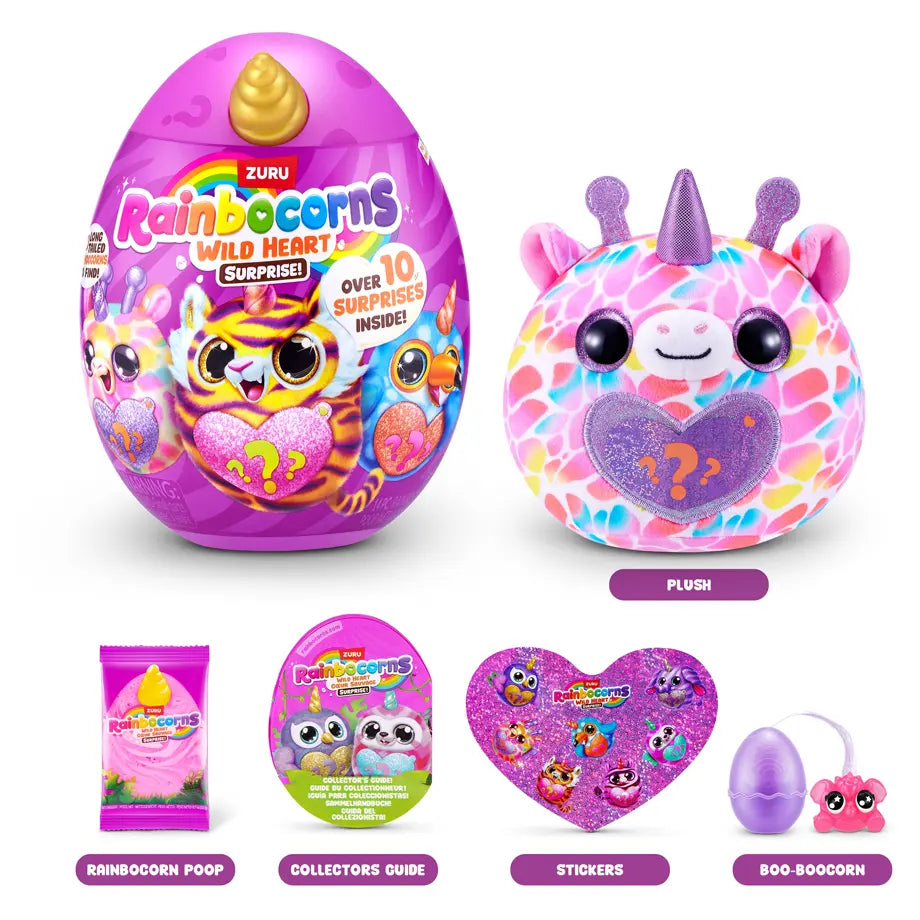 ZURU Rainbocorns Sparkle Heart Surprise Wild Heart Surprise Series 1 Shrink Wrap (12Pcs)