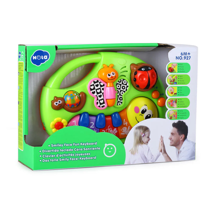 Hola Toys Smiley Face Fun Keyboard With Music/Light