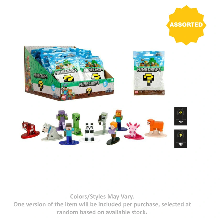 Jada Jada Nano Metalfigs Minecraft Mystery Die-Cast Figure (4 cm, Assorted)