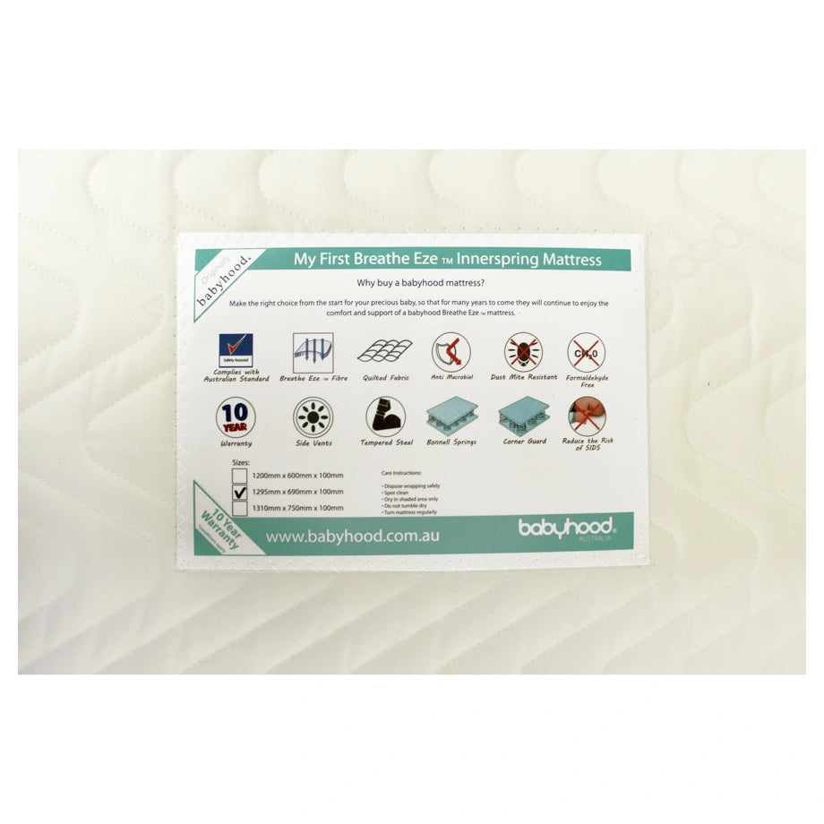 Babyhood My First Breathe Eze Mattress