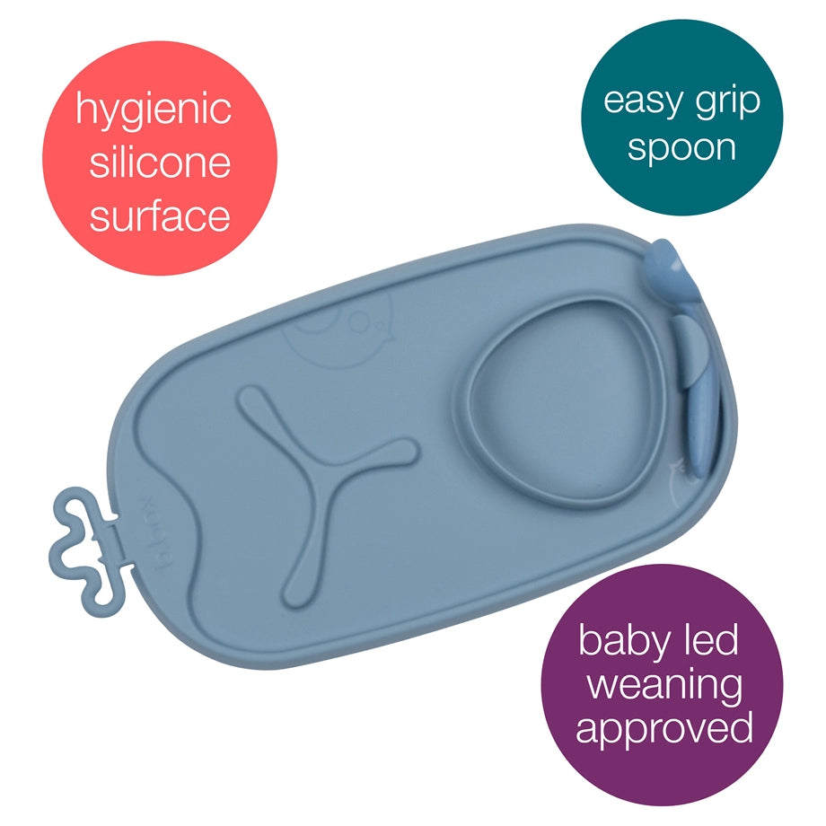 B.Box Roll + Go Mealtime Mat (Lullaby Blue)