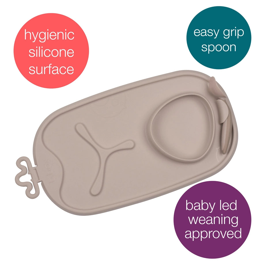 B.Box Roll + Go Mealtime Mat (Latte)