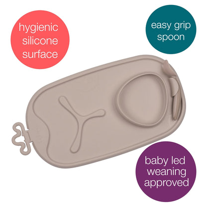 B.Box Roll + Go Mealtime Mat (Latte)