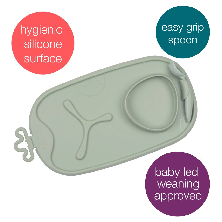 B.Box Roll + Go Mealtime Mat (Sage)