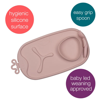 B.Box Roll + Go Mealtime Mat (Blush)