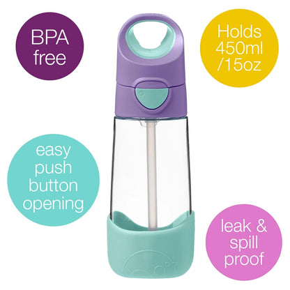 B.Box Tritan Drink Bottle 450ml (Lilac Pop)