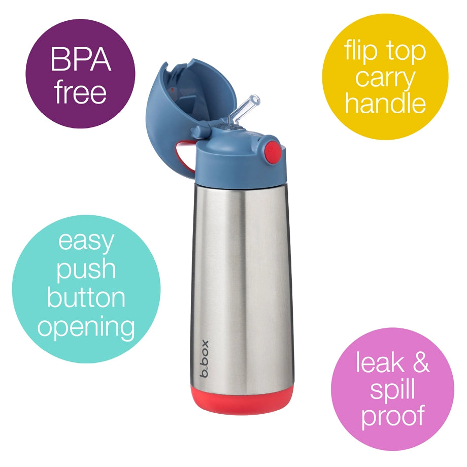 B.Box Insulated Drink Bottle 500ml (Blue Blaze)