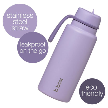 B.Box Insulated Flip Top Bottle 1L (Lilac Love)