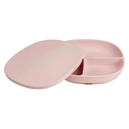 B.Box Silicone Plate With Lid (Blush)