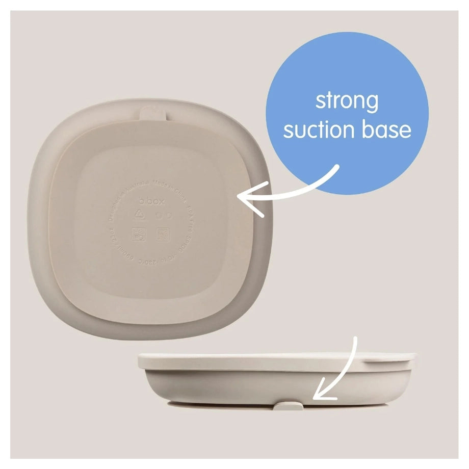 B.Box Silicone Plate With Lid (Blush)