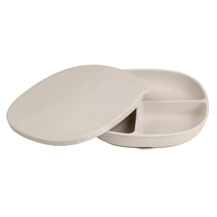 B.Box Silicone Plate With Lid (Latte)