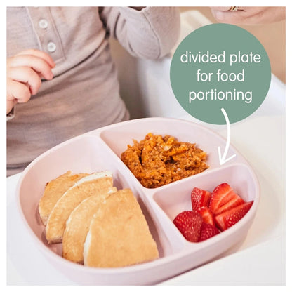 B.Box Silicone Plate With Lid (Latte)