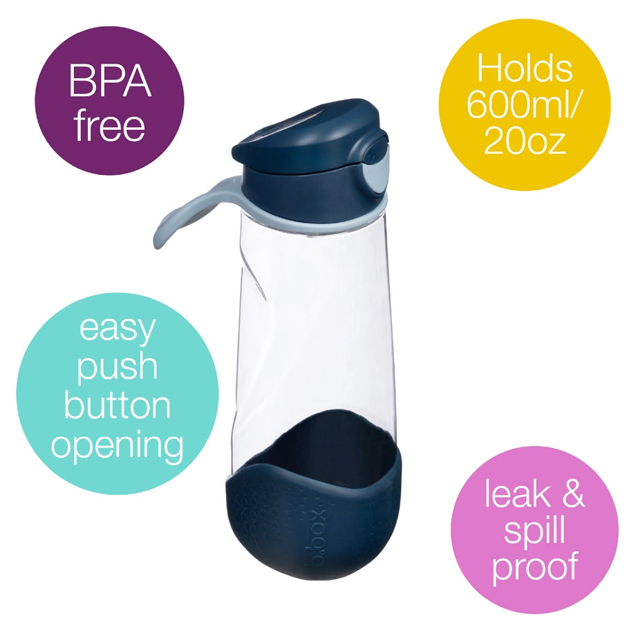 B.Box Sport Spout Bottle 600ml (Midnight)