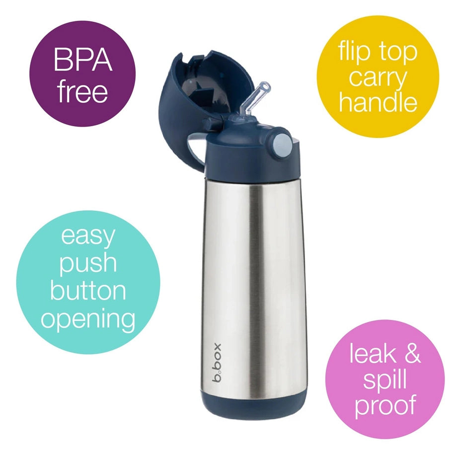 B.Box Insulated Drink Bottle 500ml (Midnight)