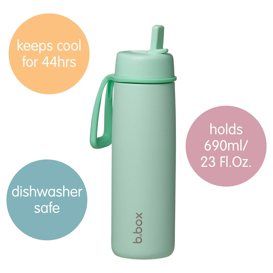 B.Box Insulated Flip Top Bottle 690ml (Spearmint)