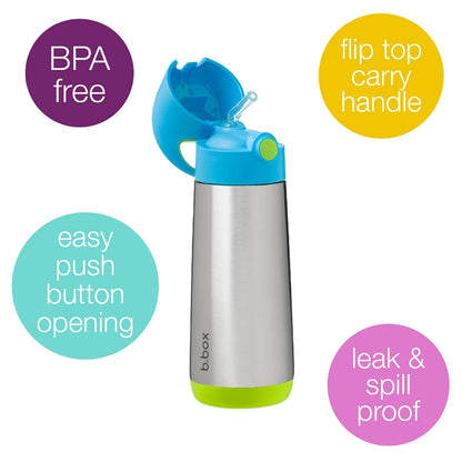 B.Box Insulated Drink Bottle 500ml (Ocean Breeze)