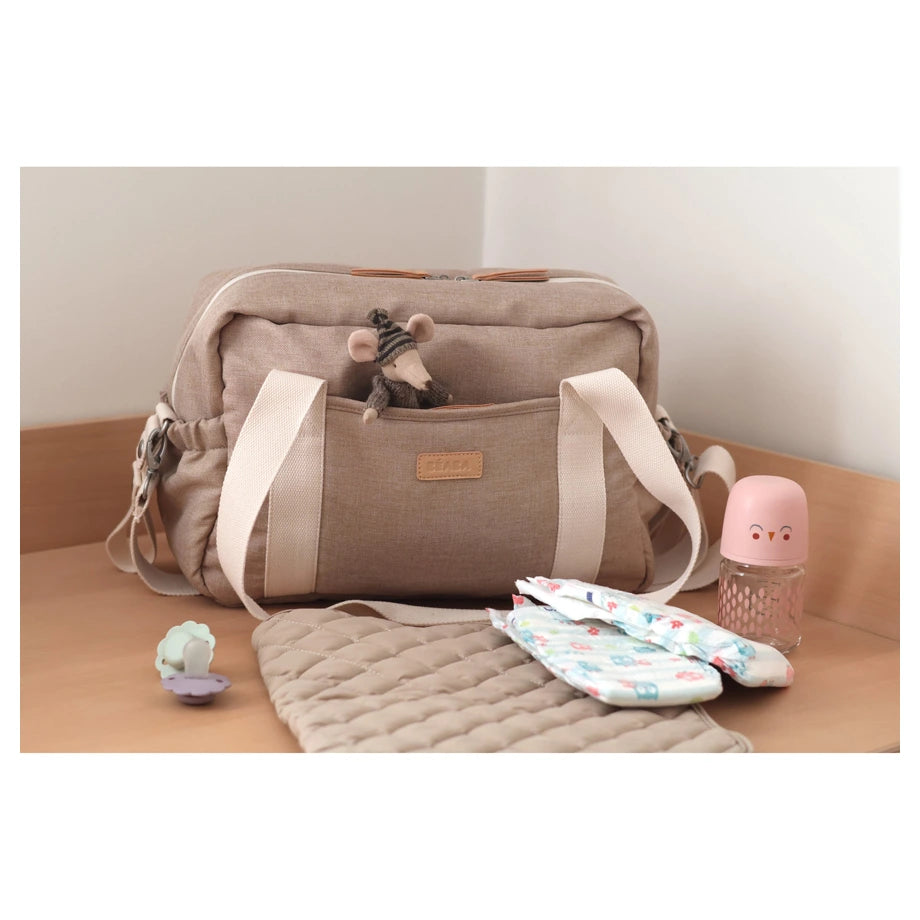 Beaba Paris Diaper Changing Bag (Eco Clay)