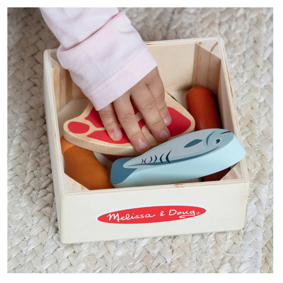 Melissa and Doug Wooden Food Groups Play Set - Protein