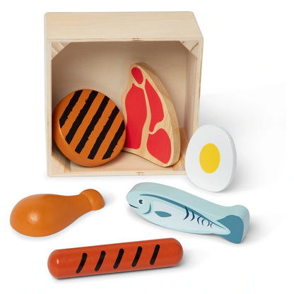 Melissa and Doug Wooden Food Groups Play Set - Protein
