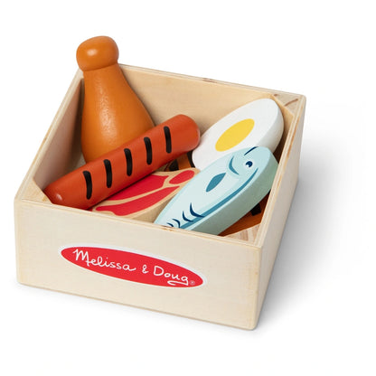 Melissa and Doug Wooden Food Groups Play Set - Protein