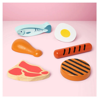 Melissa and Doug Wooden Food Groups Play Set - Protein