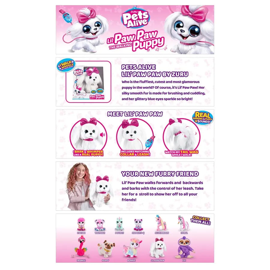 جرو Zuru Pets Alive Walking Puppy - السلسلة 1 جرو Zuru Pets Alive Walking Puppy - السلسلة 1