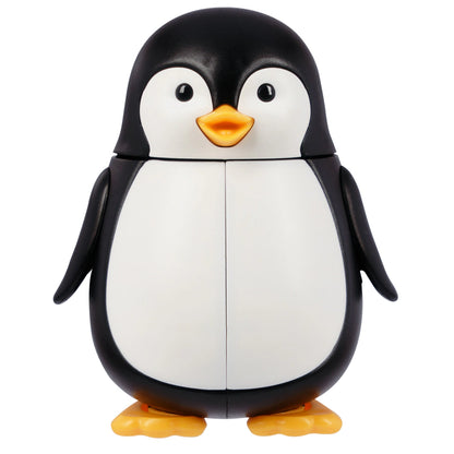 Flipper Fun Animal Hygienic Toothbrush Holder w/ Soft Bristle Toothbrush (Penguin)