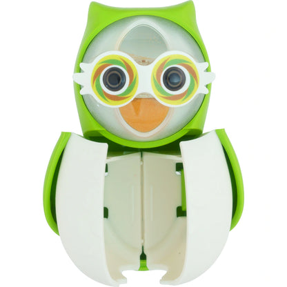 Flipper Fun Animal Toothbrush Cover w/ Suction Cup Toothbrush Holder (Owl)