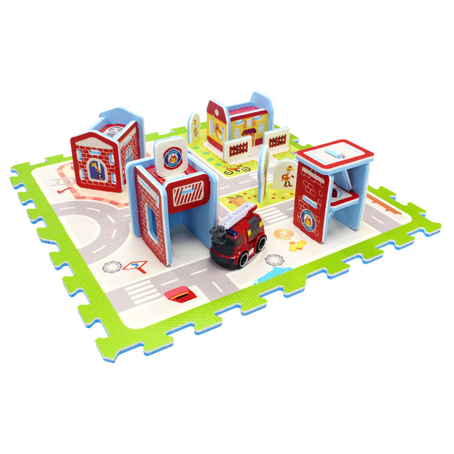 Sunta Fire Station Adventures With Fire Engine Puzzle Mat Sunta Fire Station Adventures With Fire Engine Puzzle Mat