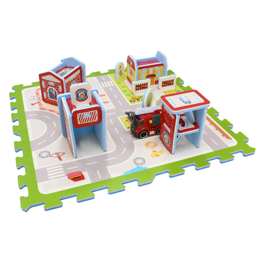 Sunta Fire Station Adventures With Fire Engine Puzzle Mat Sunta Fire Station Adventures With Fire Engine Puzzle Mat