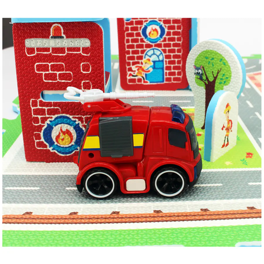 Sunta Fire Station Adventures With Fire Engine Puzzle Mat Sunta Fire Station Adventures With Fire Engine Puzzle Mat
