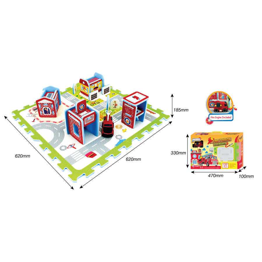 Sunta Fire Station Adventures With Fire Engine Puzzle Mat Sunta Fire Station Adventures With Fire Engine Puzzle Mat