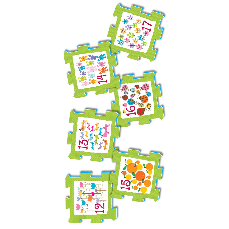 Sunta Numbers & Objects Puzzle Mat 24pcs Sunta Numbers & Objects Puzzle Mat 24pcs