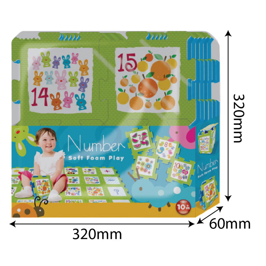 Sunta Numbers & Objects Puzzle Mat 24pcs Sunta Numbers & Objects Puzzle Mat 24pcs