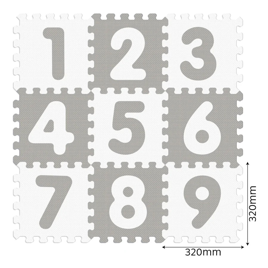 Sunta Antibacterial Number Puzzle Mat 9pc Sunta Antibacterial Number Puzzle Mat 9pc