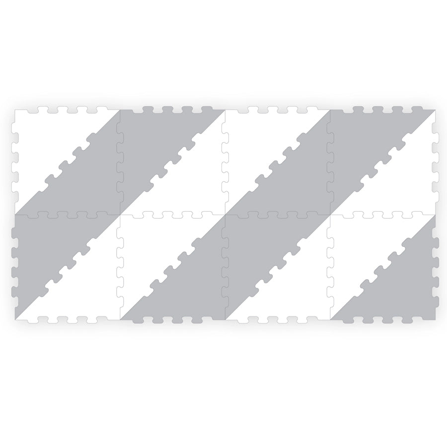 Sunta 2 Colours Triangle Puzzle Floor Mat 16 pcs (Grey) Sunta 2 Colours Triangle Puzzle Floor Mat 16 pcs (Grey)