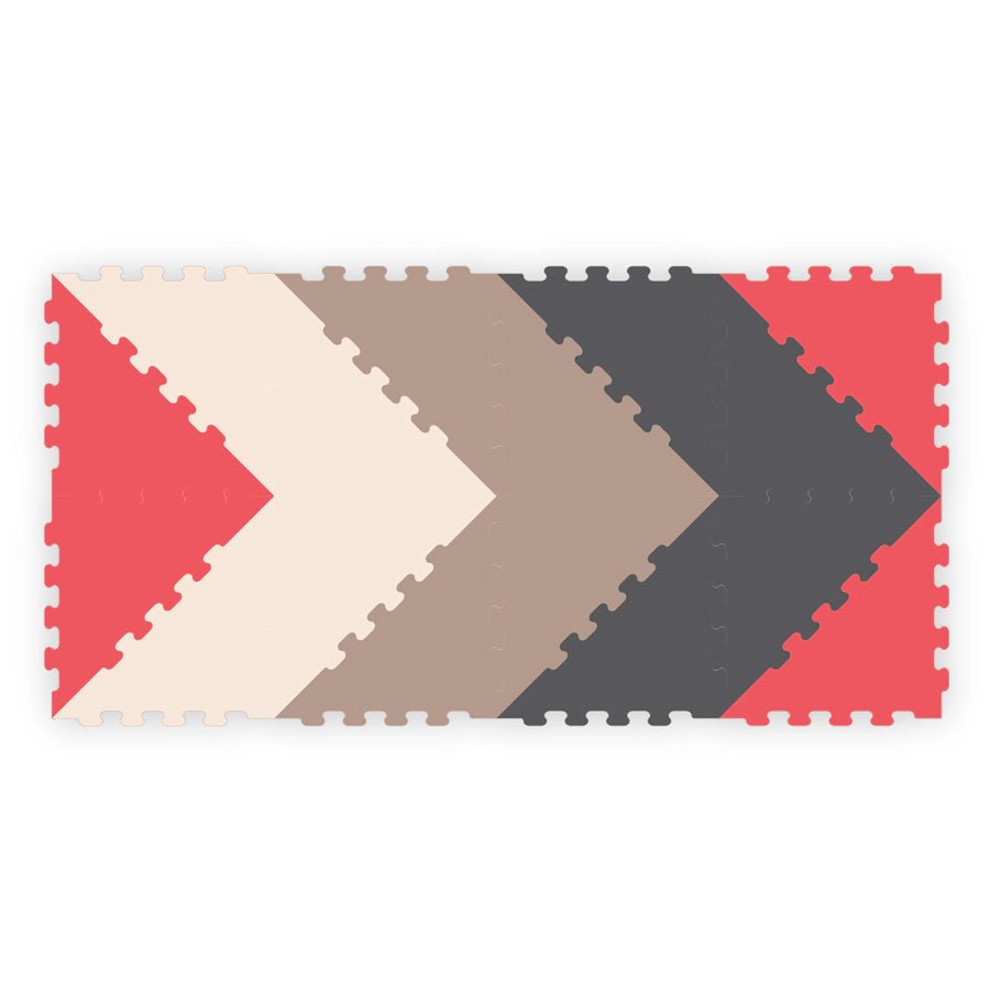 Sunta 4 Colours Triangle Puzzle Floor Mat 16 pcs Sunta 4 Colours Triangle Puzzle Floor Mat 16 pcs
