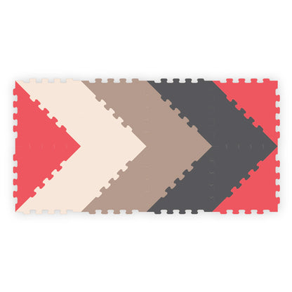 Sunta 4 Colours Triangle Puzzle Floor Mat 16 pcs
