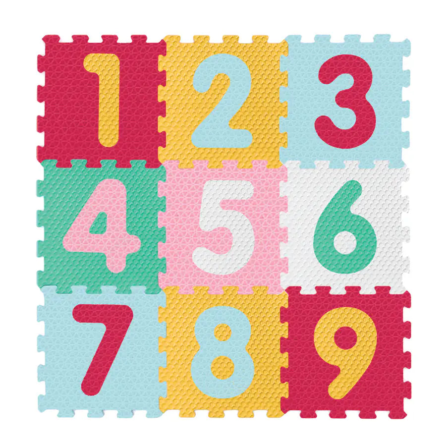 سجادة ألغاز للأطفال من Sunta Mix Textured Numbers، 9 قطع سجادة ألغاز للأطفال من Sunta Mix Textured Numbers، 9 قطع