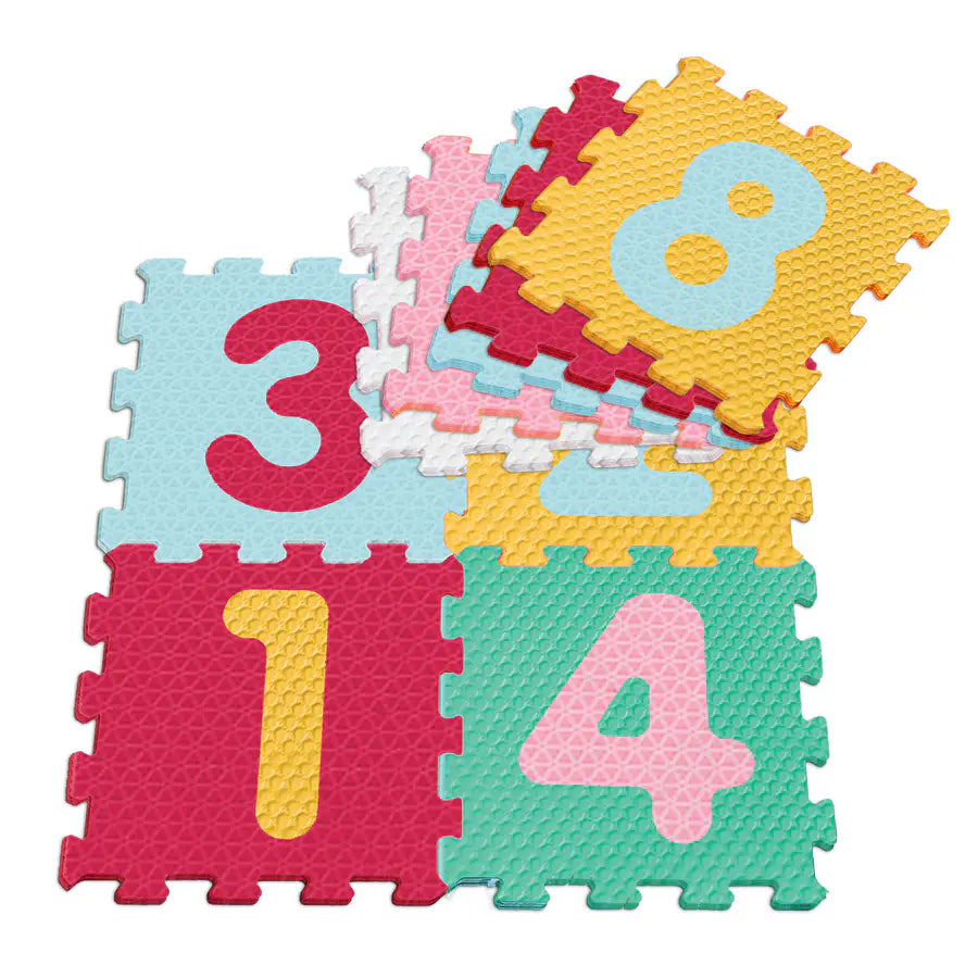 سجادة ألغاز للأطفال من Sunta Mix Textured Numbers، 9 قطع سجادة ألغاز للأطفال من Sunta Mix Textured Numbers، 9 قطع