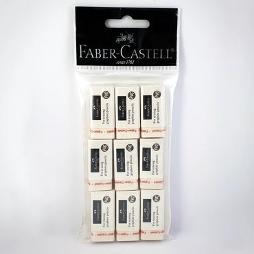 Faber-Castell - PVC-Free Eraser Medium Pack of 9