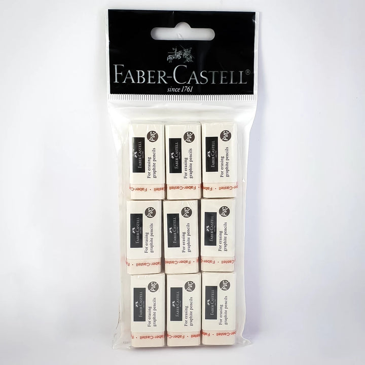 Faber-Castell - PVC-Free Eraser Medium Pack of 9