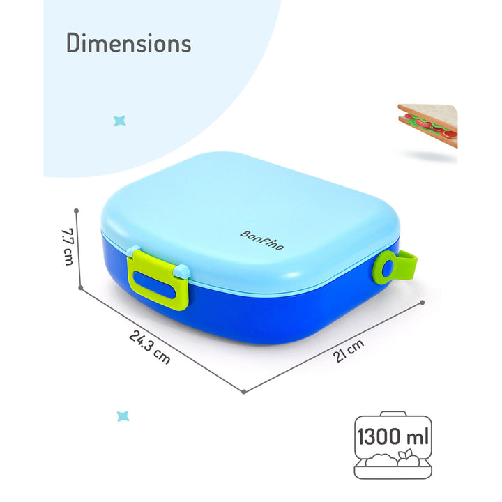 Bonfino Lunch Box 1300ml (Blue)