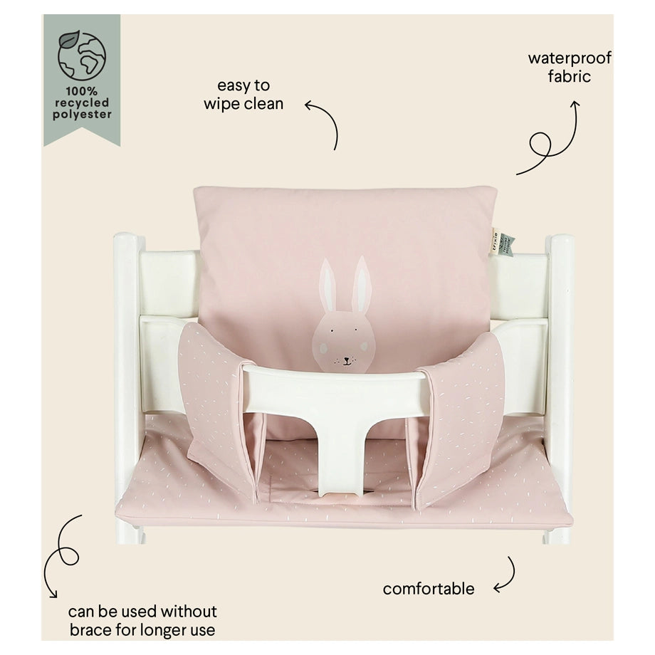Trixie Waterproof High Chair Cushion (Mrs. Rabbit)