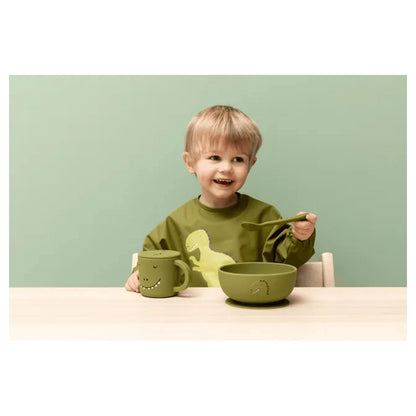 Trixie Silicone Feeding Spoon Pack of 2 (Mr Dino)