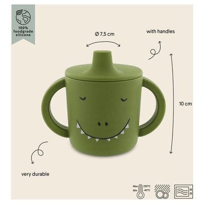 Trixie Silicone Sippy Cup with Handles 200ml (Mr. Dino)