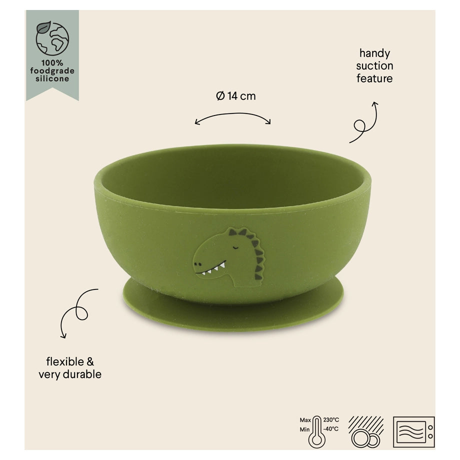 Trixie Silicone Feeding Bowl with Suction (Mr. Dino)