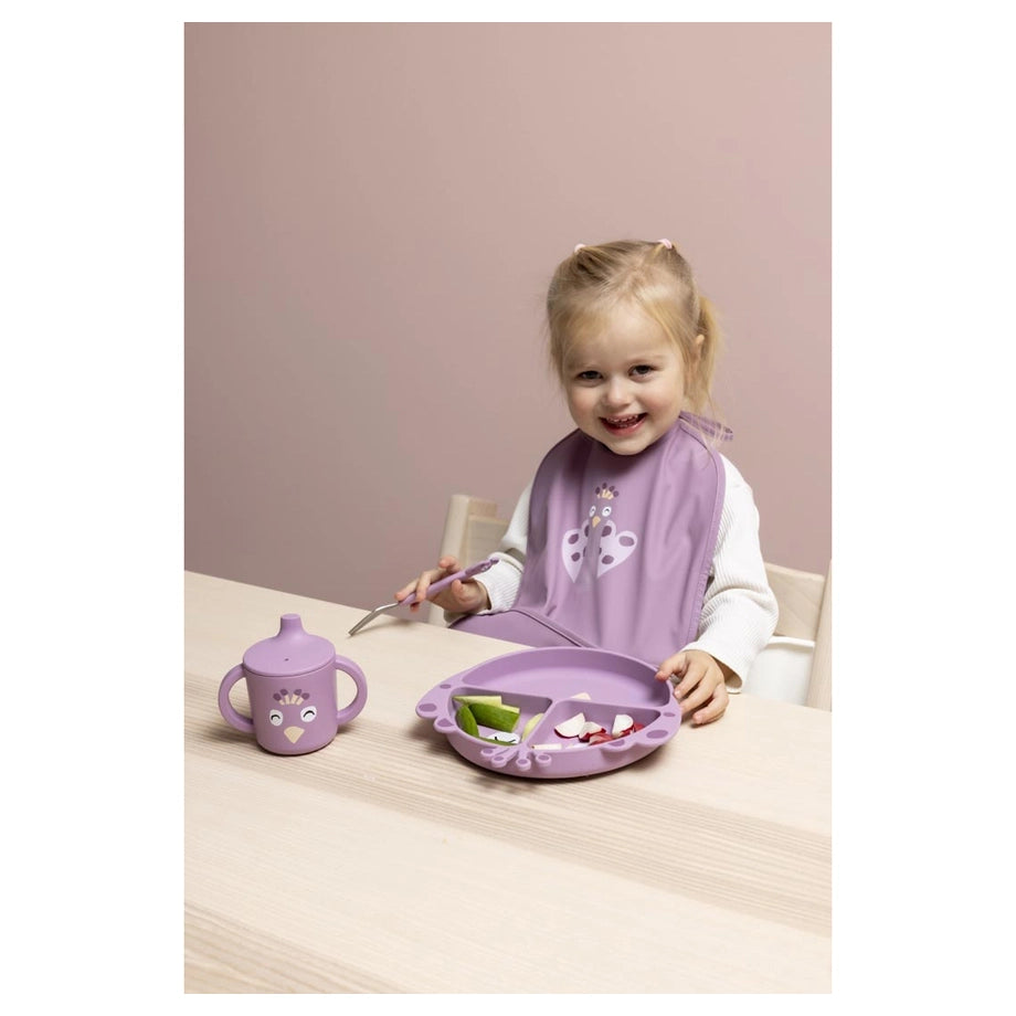 Trixie Silicone Divided Plate with Suction (Mrs. Peacock)